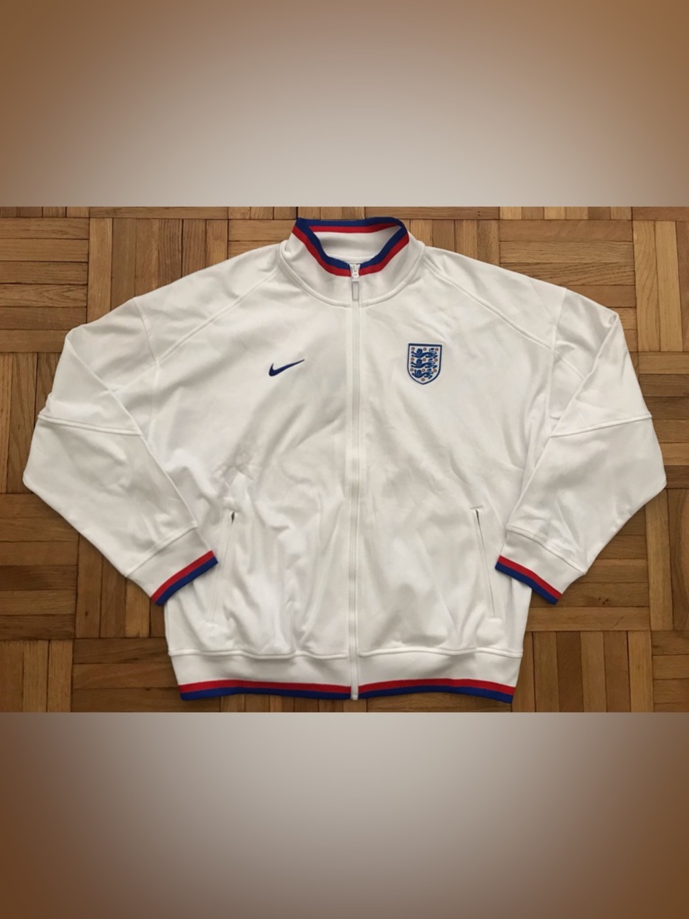 Size XL Mens Nike Dri-FIT England Academy Soccer Anthem Jacket White FZ9389-100